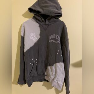 Darc Sport Wolves Vintage Hoodie Ohana Sz L Brown Tie Dye Logo Limited Edition